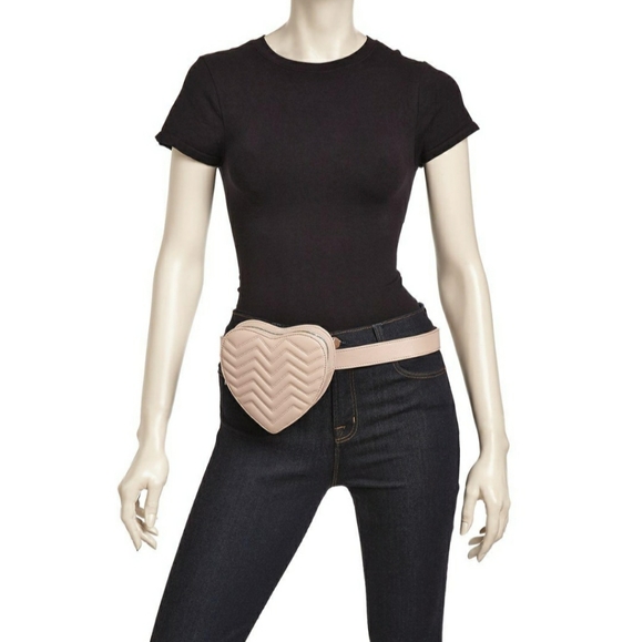 NWOT Maje quilted heart 💗 shaped waist belt